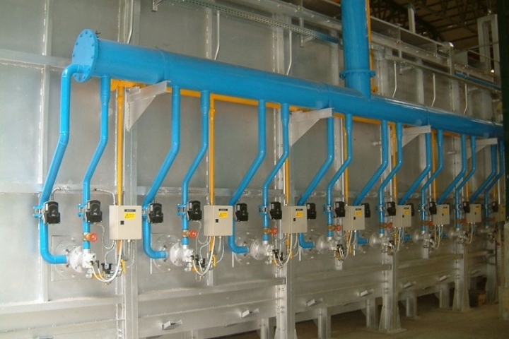 Impiantistica distribuzione fluidi a bordo forno