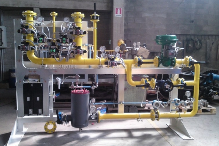 Rampa di misura e regolazione gas